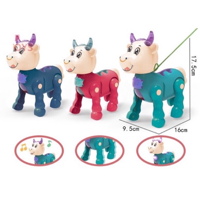 Đồ chơi con cua/ con trâu/ con rùa chạy pin có nhạc và đèn phát sáng cho bé - TiNa’s House