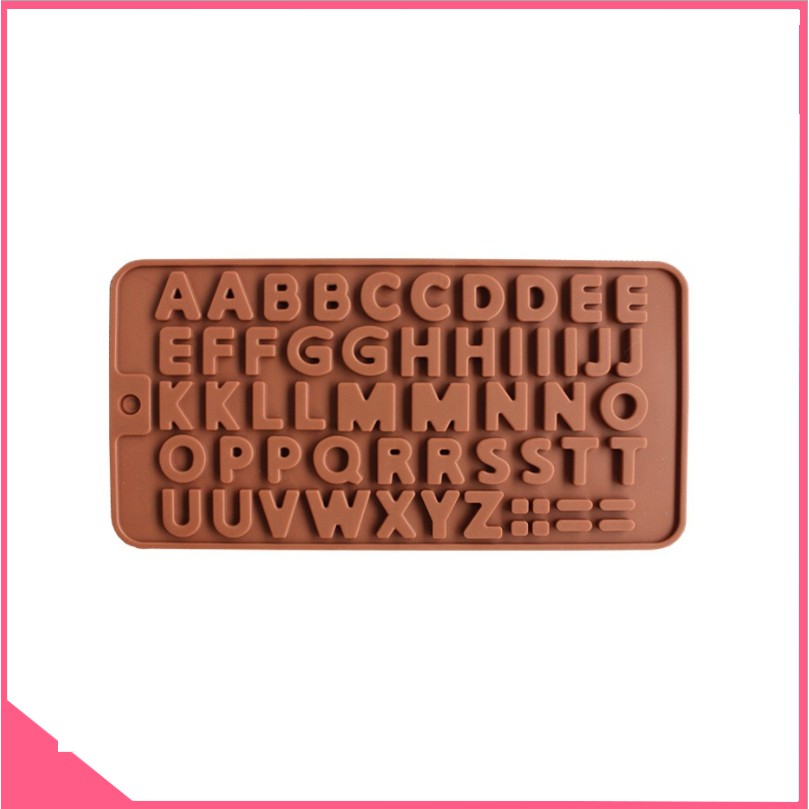 Khuôn silicon làm rau câu socola 24 chữ cái