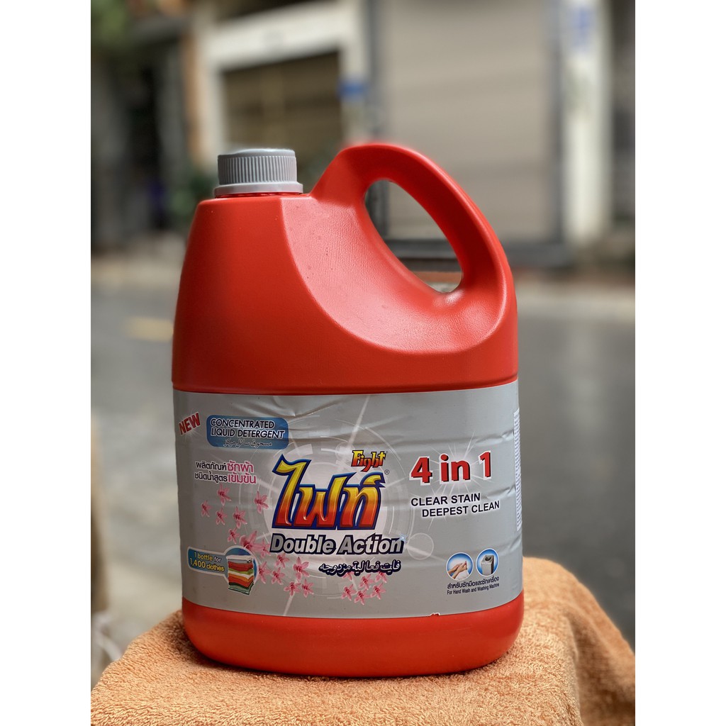[SIÊU SẠCH-SIÊU THƠM]Nước giặt xả quẩn áo Fight 4in1 Thái Lan 3500ml