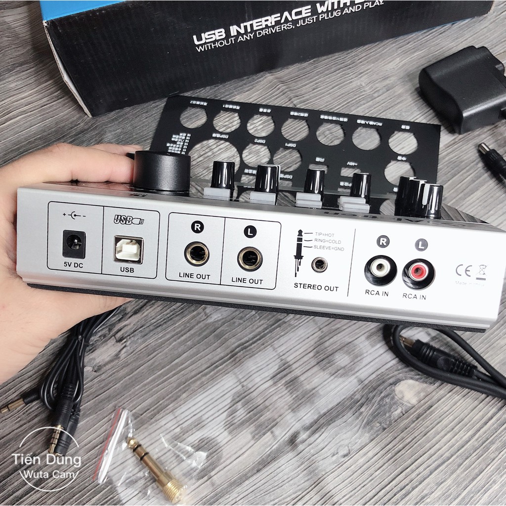 Bộ sound card U16K MK3 hay Sound card USB Alctron U16K K3 tích hợp nguồn 48V dùng cho tất cả các dòng mic thu âm