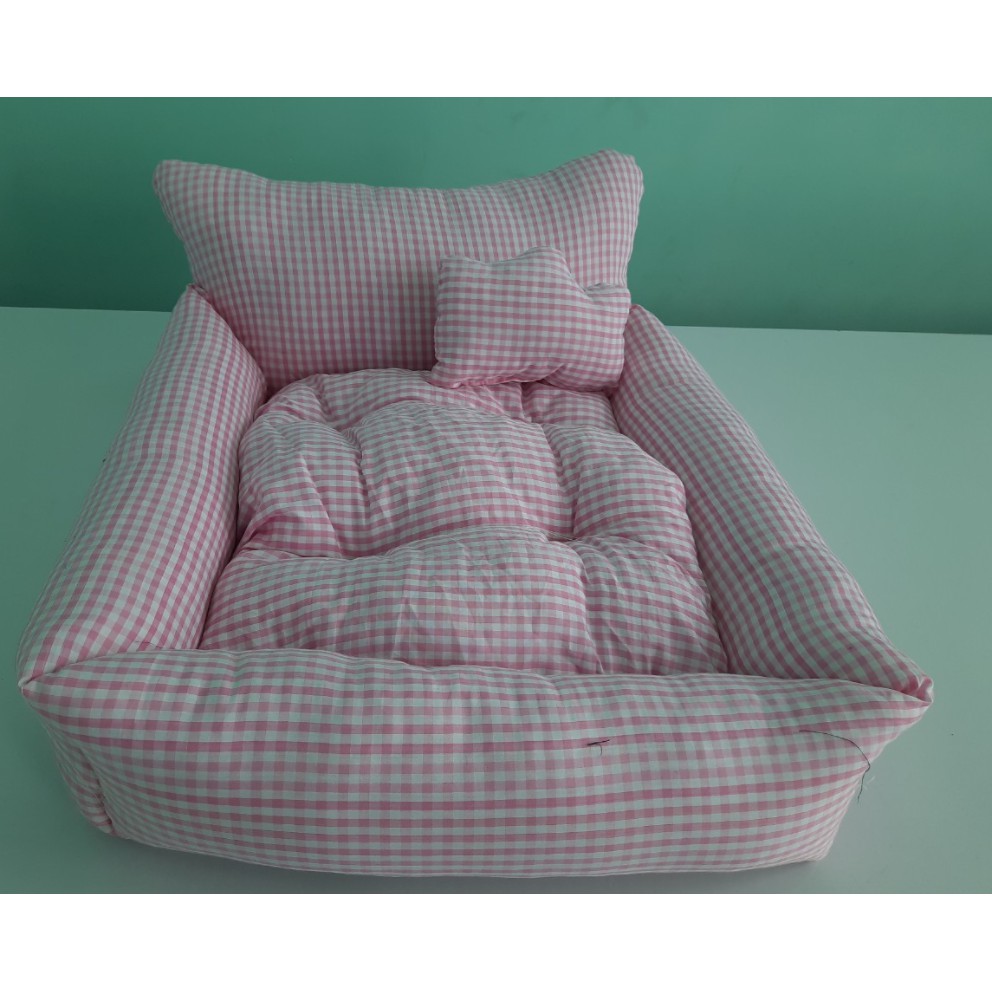 nệm ổ giường cho thú cưng size 45x55x17cm (tặng gối nằm)