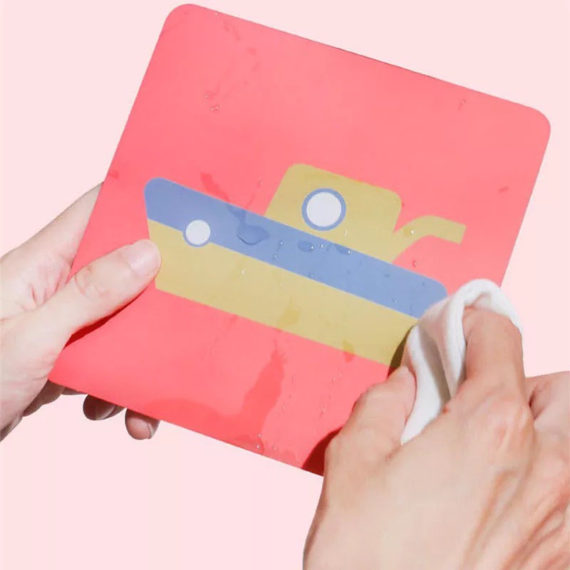 Bộ Đồ Chơi Hình Tương Phản Kích Thích Thị Giác Cho Trẻ Từ 12 Đến 16 Tháng Tuổi Sắc Màu Kích Thước 21x21cm
