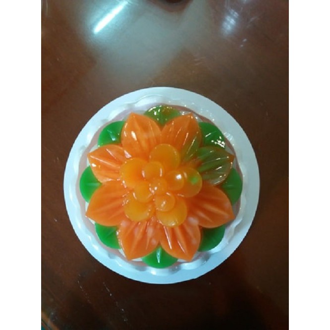 BỘ HAI KHUÔN LÀM RAU CÂU TRUNG THU HÌNH HOA 10 CM - MS33