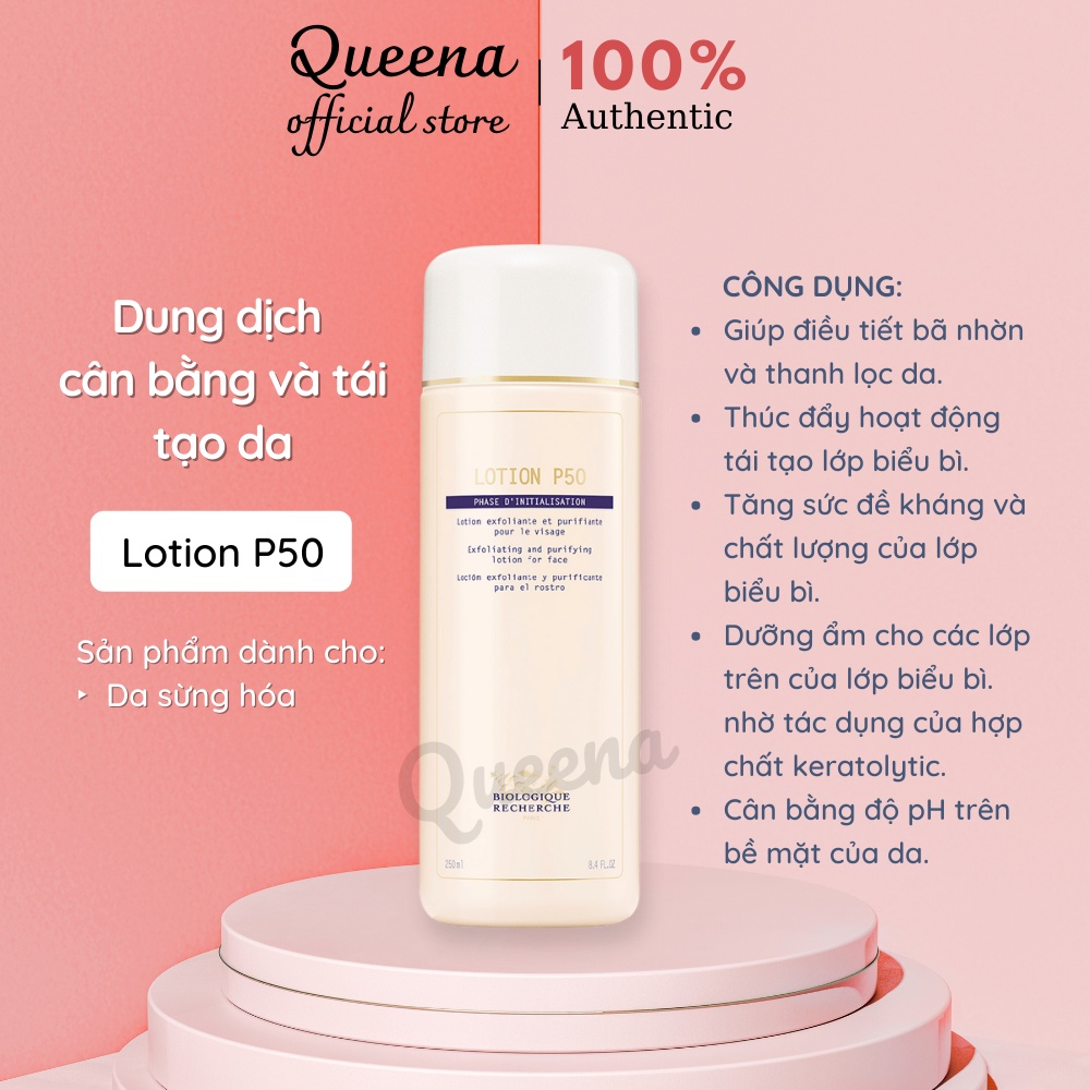 Lotion P50 tẩy da chết, làm sạch và thanh lọc phục hồi làn da, cân bằng độ pH cho da - 4K021