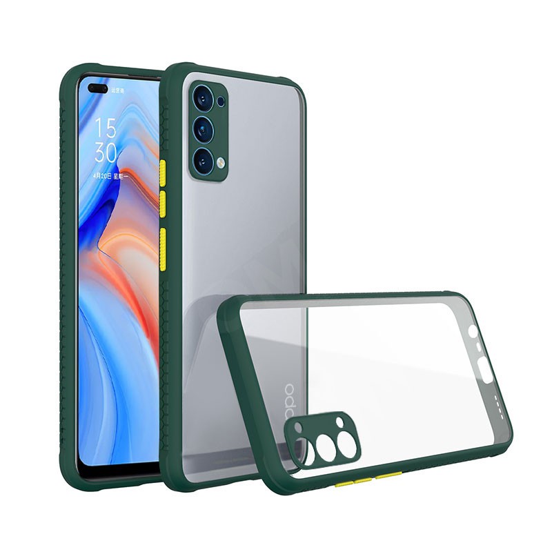 Ốp Điện Thoại Cứng Cạnh Mềm Chống Sốc Trong Suốt Cho Oppo Reno4 | BigBuy360 - bigbuy360.vn