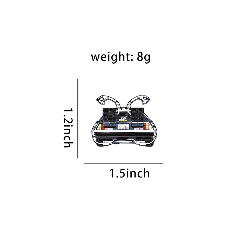 Huy Hiệu Cài Áo Hợp Kim Tráng Men Hình Ăng Ten Cơ Khí Hoạt Hình Sáng Tạo