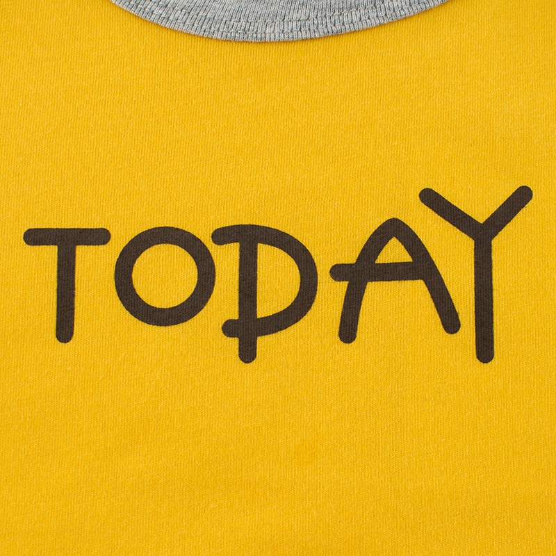 Áo thun tay ngắn hoạ tiết in thiết kế đơn giản cho bé