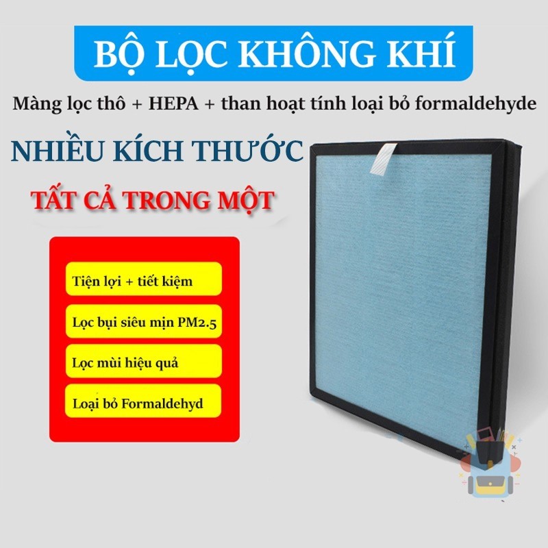 Màng lọc Hepa và than hoạt tính thay thế cho máy lọc không khí - lọc bụi mịn, khử mùi, khử khuẩn