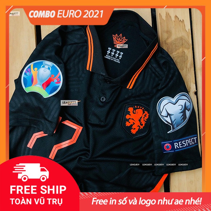 Combo free in logo và số Áo đấu Euro 2021