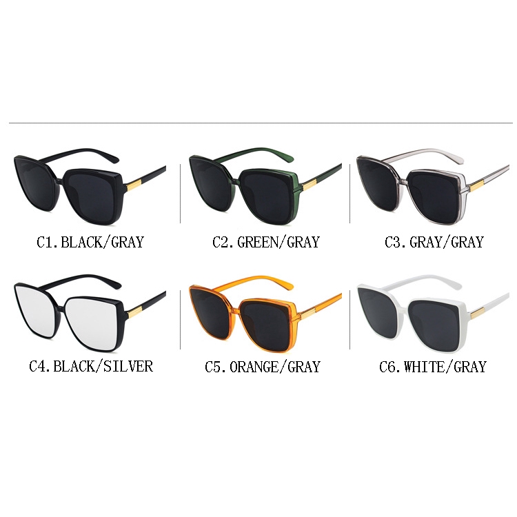 Classic  Plastic Woman Sunglasses UV400 Brand Design Retro Fashion Outdoor Sunglasses