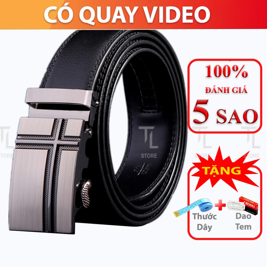 Thắt Lưng Nam, Dây Nịt Da CT01 Cao Cấp, Khóa Kim Loại Tự động, Bản 3,5cm, Phù Hợp Mặc Quần Âu, Thời Trang Công Sở