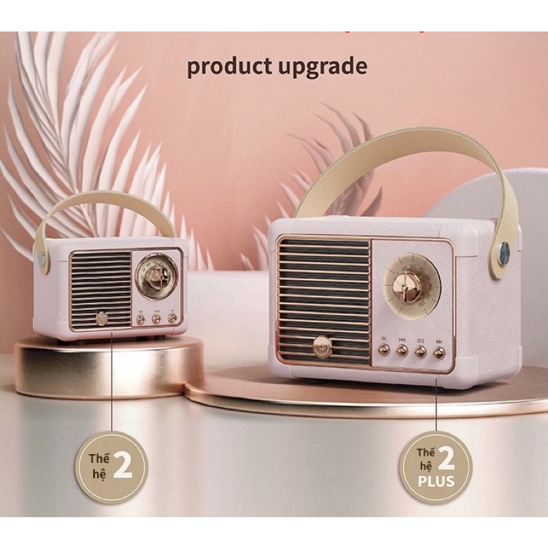 Loa Bluetooth mini vintage phong cách Retro