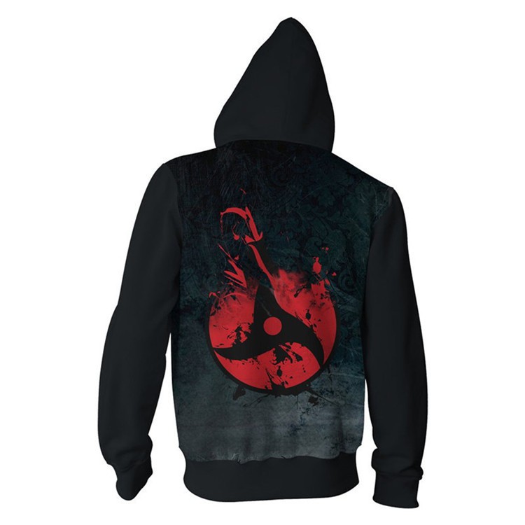 Áo Khoác Hoodie Cosplay Nhân Vật Uchiha Itachi Trong Naruto 3d