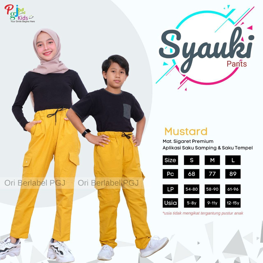 Áo khoác Syauki PANTS dài có túi bên hông cho nam nữ 5-15 tuổi