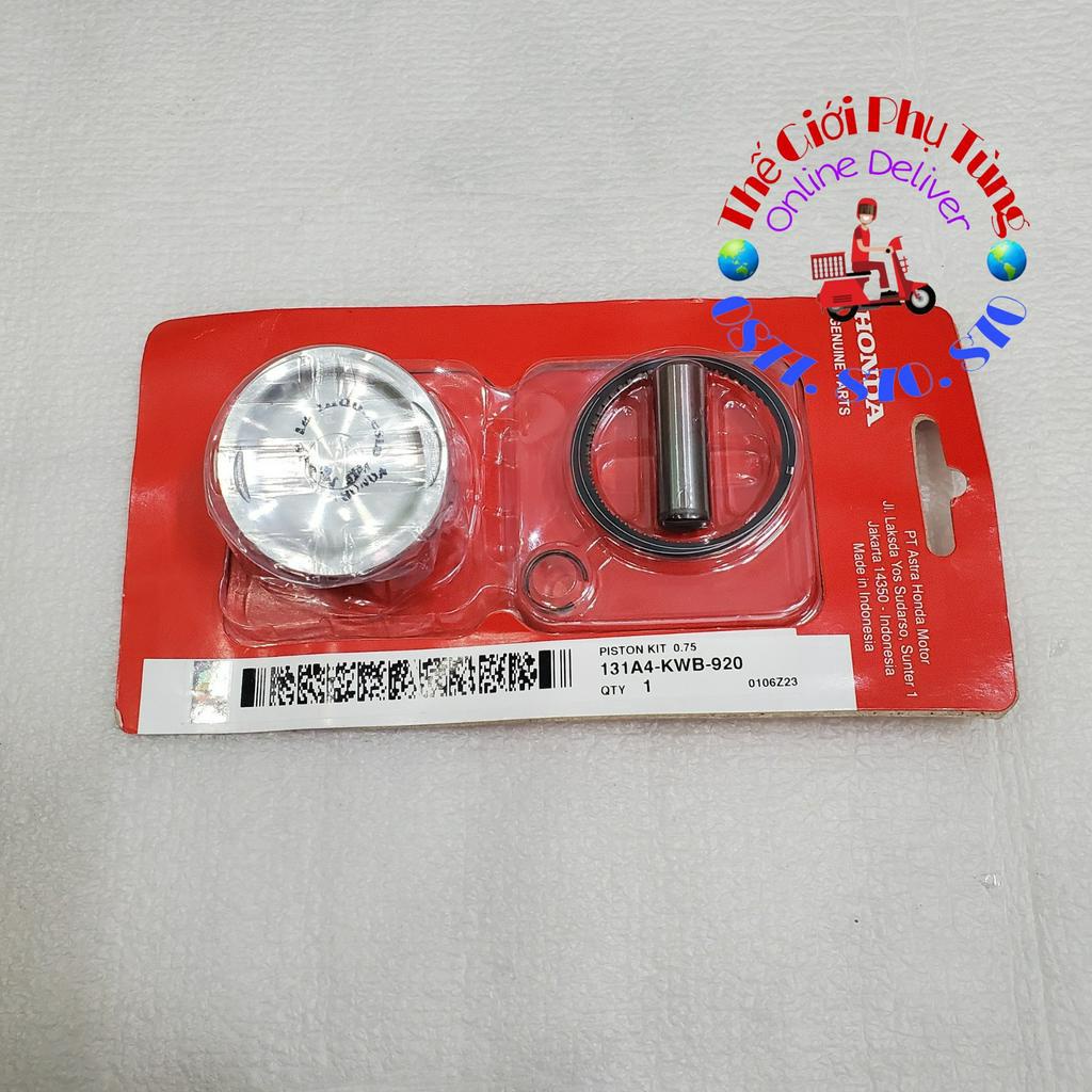 Piston bạc Wave S 110 zin Honda Indonesia - 131A1-KWB-920/ 131A2-KWB-920/ 131A3-KWB-920/ 131A4-KWB-920