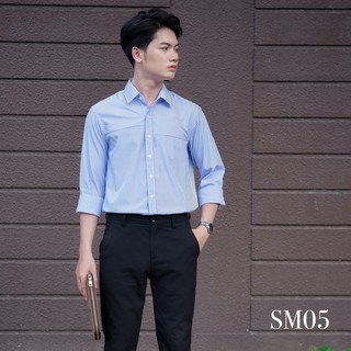 ÁO SƠ MI NAM DÀI TAY KẺ SỌC, FORM SLIMFIT HÀN QUỐC DỄ MẶC, CHẤT LIỆU THÔ HÀN CAO CẤP MÁT-KHÔNG NHĂN, ĐỦ SIZE M, L, XL.