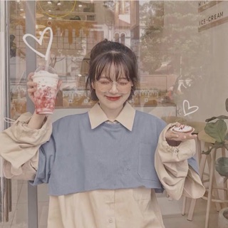 ( ẢNH THẬT Ở CUỐI ) SET ÁO SƠ MI VÀ ÁO GILE ULZZANG