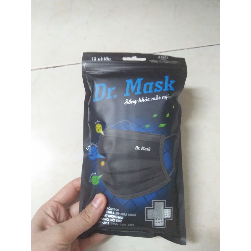 KHẨU TRANG DR. MASK THAN HOẠT TÍNH LOẠI 10C | BigBuy360 - bigbuy360.vn