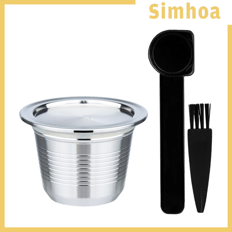 [SIMHOA]Coffee Capsule Stainless Steel Reusable for Le Cube