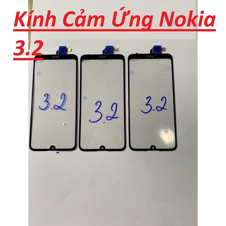 Mã Giảm ELFLASH0 20K Đơn 50K 🌟 Hàng Chính Hãng 🌟 Kính Cảm Ứng Kính Ép Nokia 3.2 Zin New
