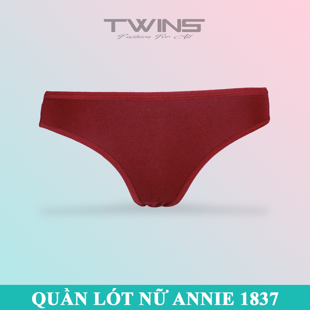 Quần lót nữ cotton cao cấp trơn Annie 1837 mềm mại thoáng mát thấm hút mồ hôi thiết kế đơn giản size từ 50kg-60kg