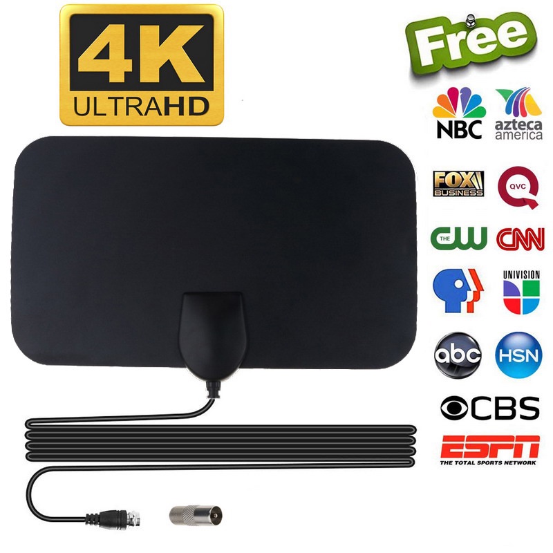 4K Truyền Hình Kỹ Thuật Số Anten Khuếch Đại Tín Hiệu Trên 5000 Dặm Dvb-t2 Ultra Hd F-Băng Đầu Tv Adapter.