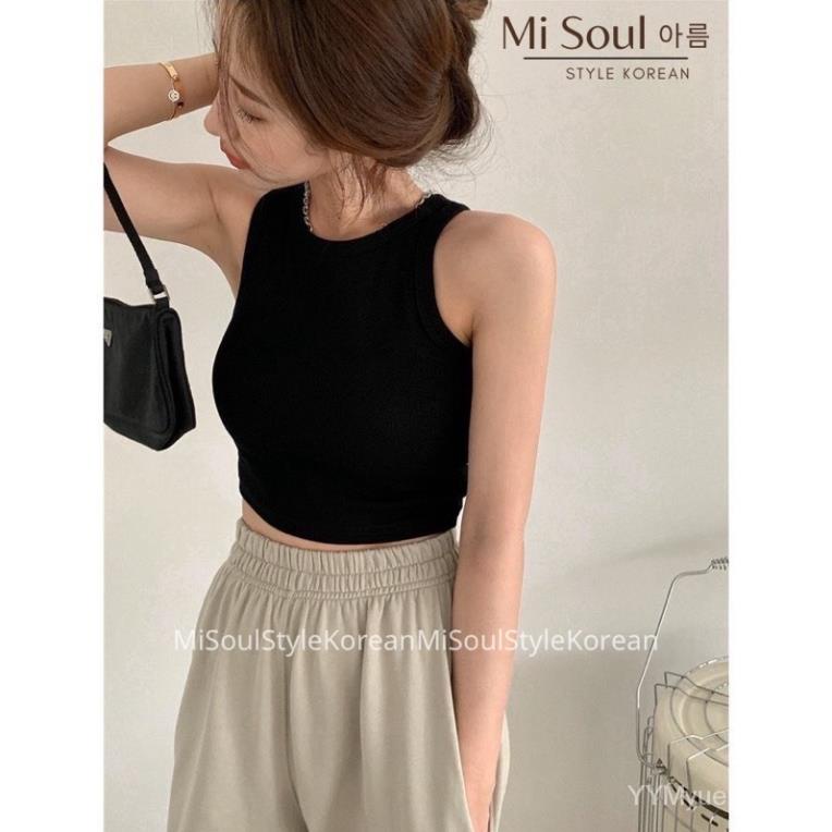 Áo Croptop Ba Lỗ Nữ Basic  , Áo Ba Lỗ Croptop Phong Cách Năng Động