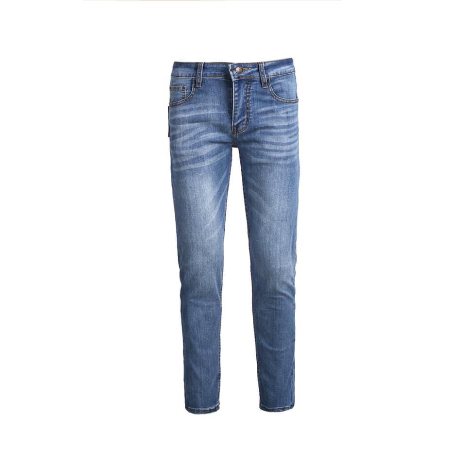 Quần Jeans BLOOK form slimfit ống đứng , không rách co giãn mã 80602