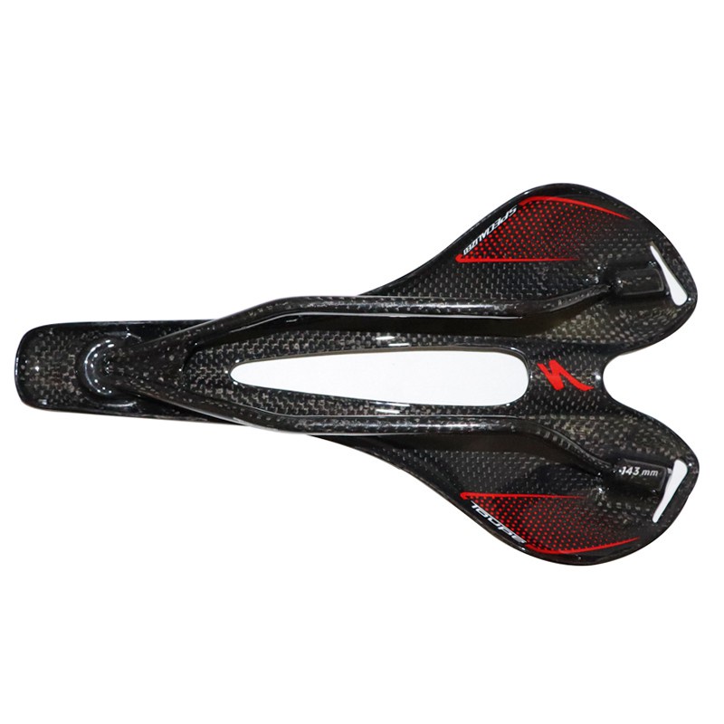 Yên Da Sợi Carbon Siêu Nhẹ Thoáng Khí Chuyên Dụng Cho Xe Đạp MTB 125g