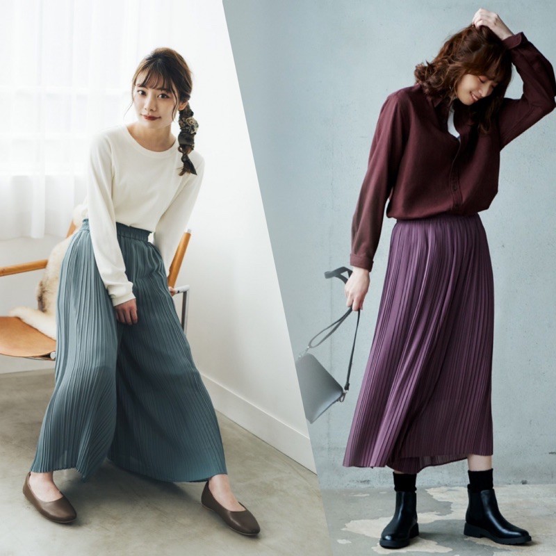Quần ống rộng xếp ly đầy quyến rũ của UNIQLO - Nhật Bản