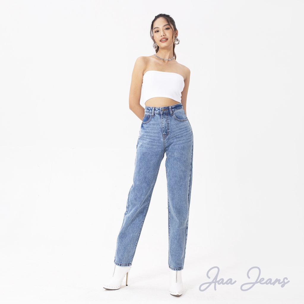 Quần Mom Jeans Lưng Cao Aaa Jeans