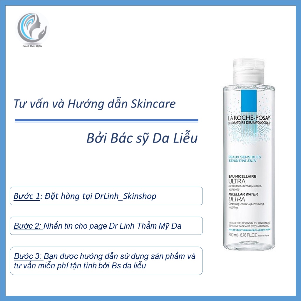 Nước Tẩy Trang Cho Da  Nhạy Cảm La Roche Posay Micellar Water Ultra Sensitive Skin TT06