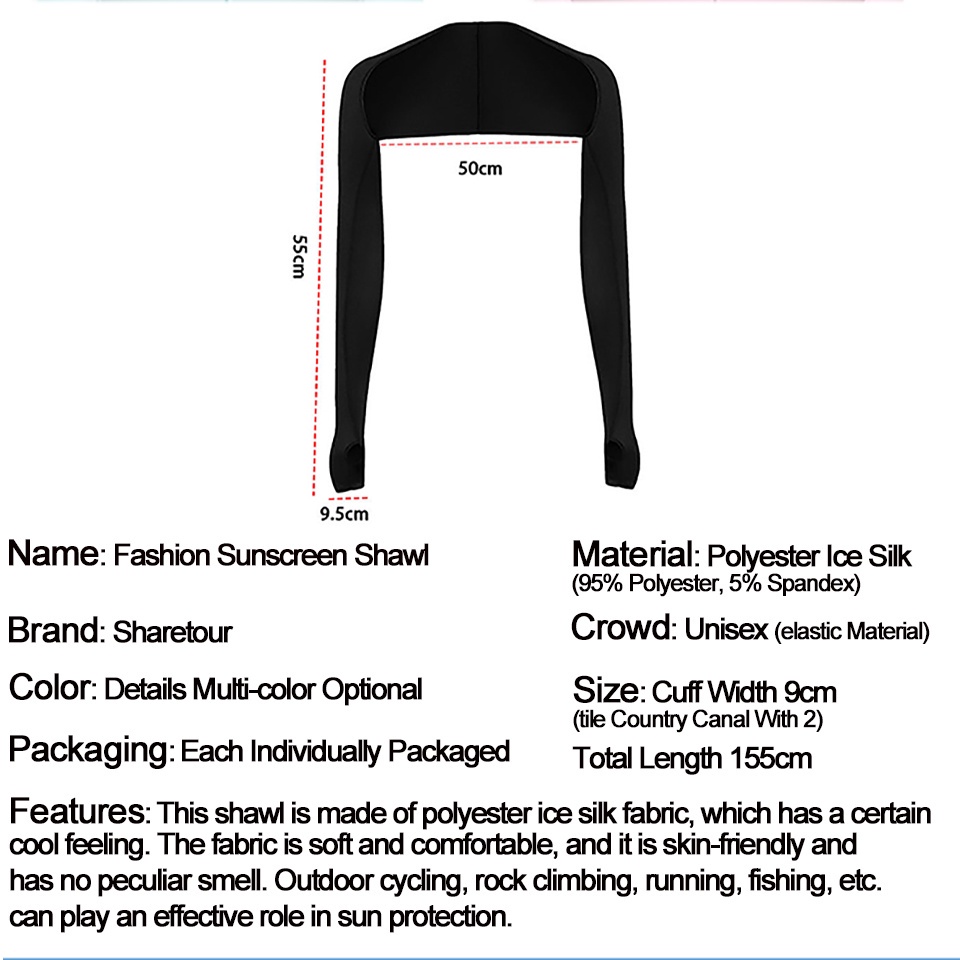 Găng Tay Chống Nắng Bằng Lụa Mát Thời Trang Mùa Hè