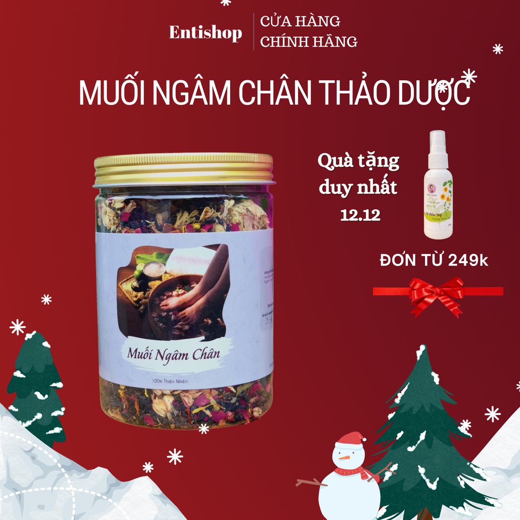 Thảo dược ngâm chân, Muối ngâm chân thảo dược giảm đau nhức xương khớp, hết mất ngủ, chăm sóc như ở spa MỘC NHAN 400gr