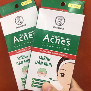 🎊Miếng dán mụn Acnes Clear Patch H12 miếng🎀  BON STORE