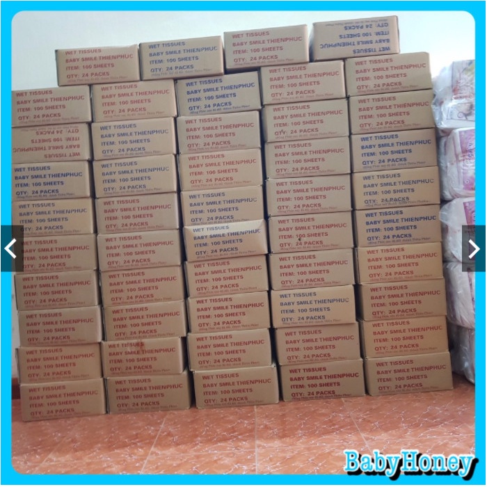 Khăn ướt, giấy ướt Baby Thiên Phúc 100 tờ không mùi Chính Hãng