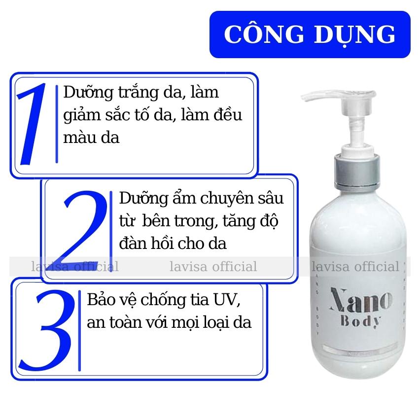 Kem Body Nano Huyền Phi Dưỡng Da Trắng Mịn Tươi Trẻ Không Bết Dính Không Lộ Vân Kem Thấm Cực Nhanh