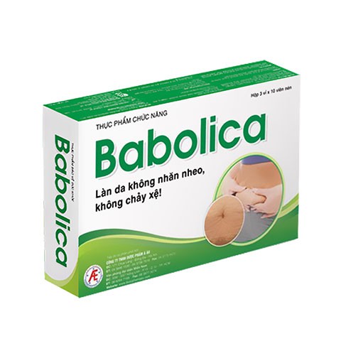 Viên uống căng da Babolica – Ngăn ngừa da chảy xệ, lão hóa da (Hộp 30 viên)