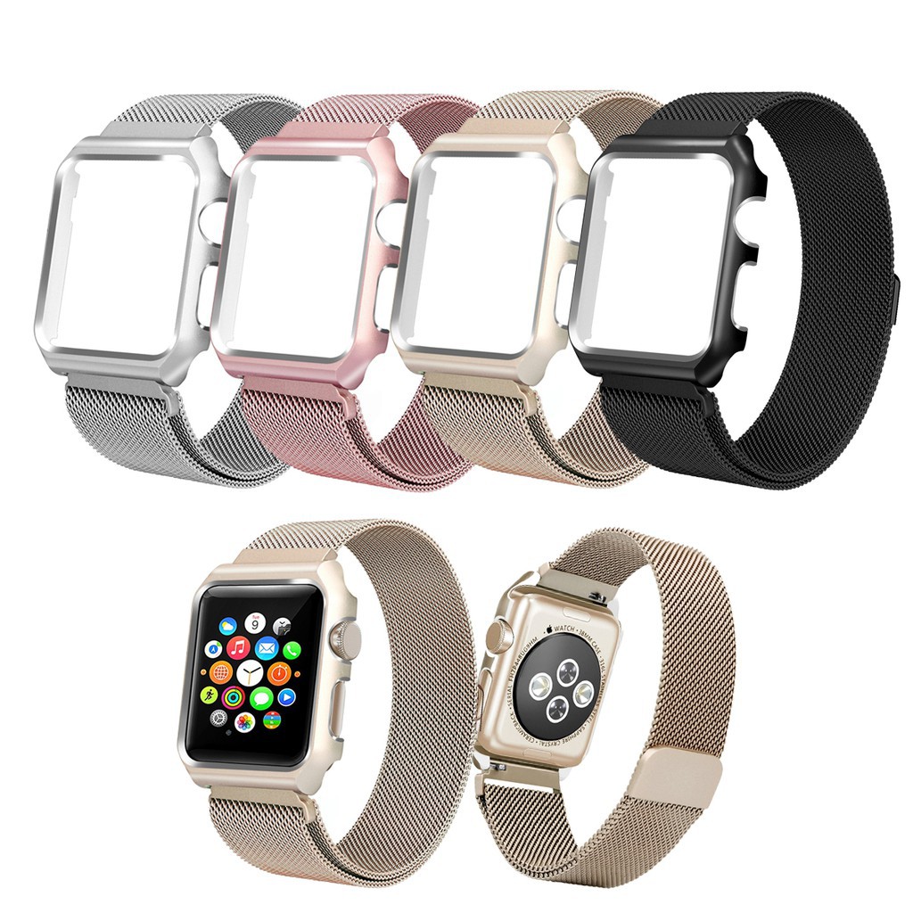 Dây đeo inox Milanese cho đồng hồ thông minh Apple Watch series 1/2/3