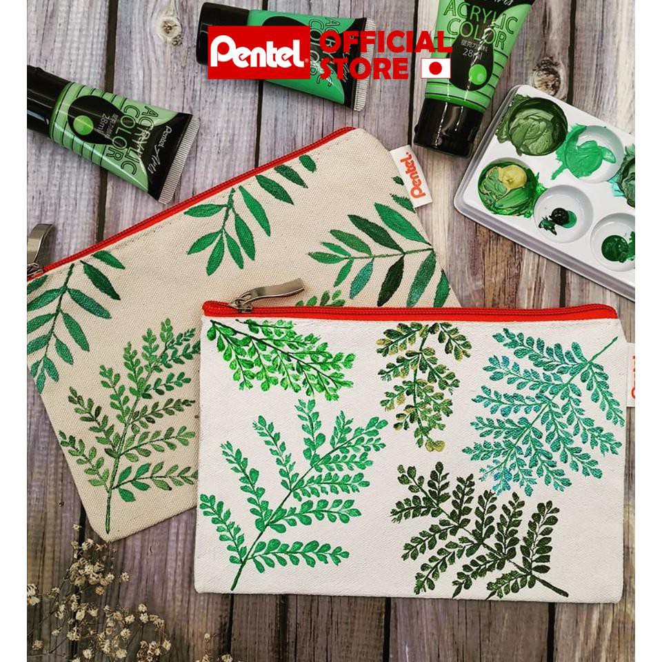 Màu Acrylic Pentel WA2 Dạng Tuýp 28ml | Độ Bền Màu Cao | Vẽ Trên Mọi Chất Liệu