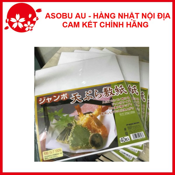 Set 40 giấy thấm dầu mỡ đồ chiên rán nội địa Nhật Bản