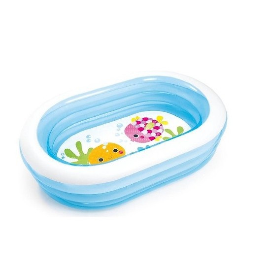 Bể bơi phao cho bé 57482 loại oval Dài 163cm, Rộng 107cm, Cao 46cm  -giadungthongminhhn84