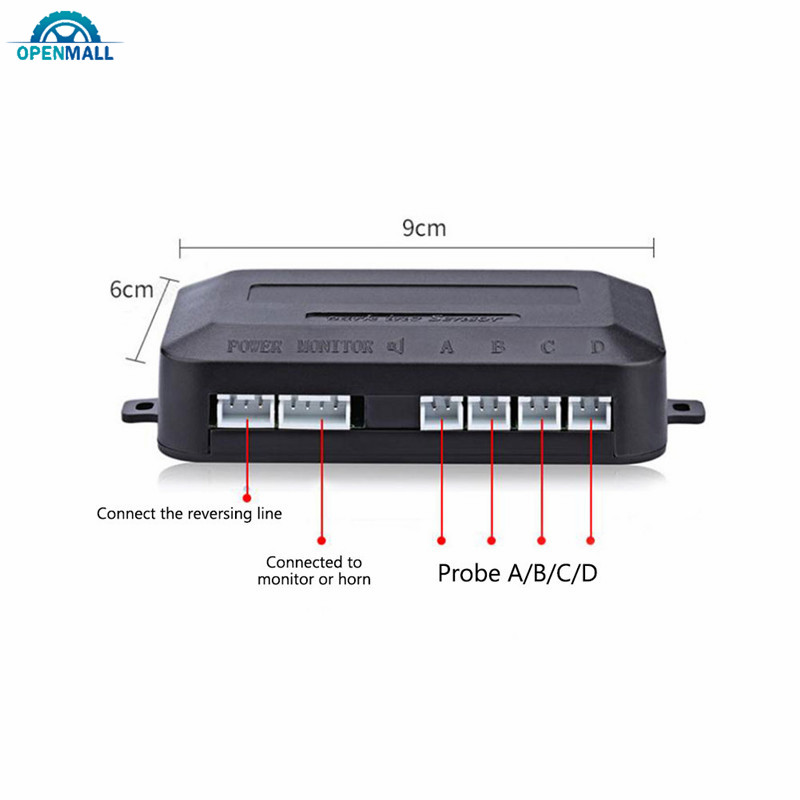 OM Car Parking Sensor LCD Monitor Screen Buzzer 12V Car Radar Ultrasonic Alarm Parking Assist