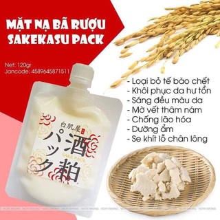 Mặt nạ bã rượu " bí quyết Phạm Băng Băng"  Sake Nhật