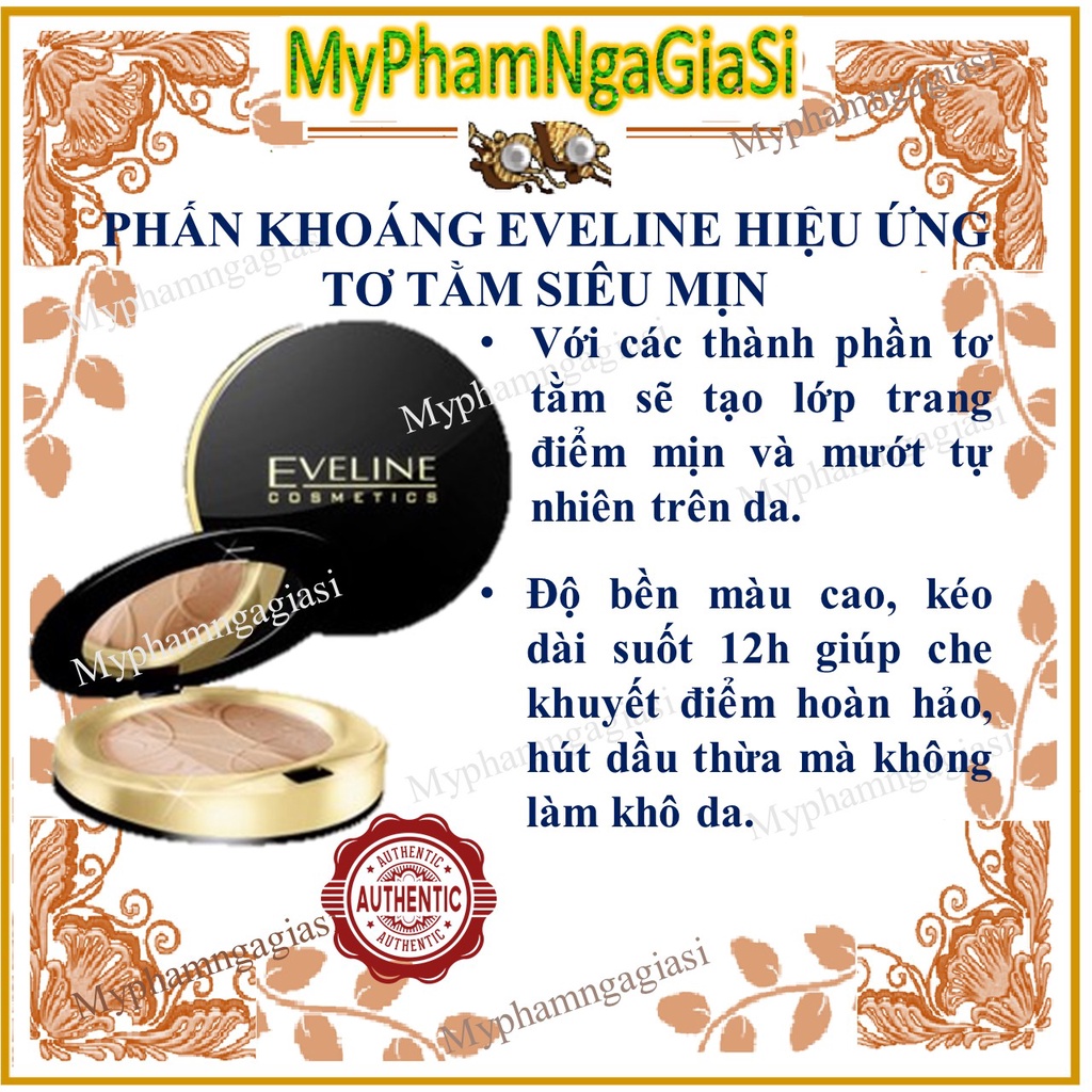 PHẤN KHOÁNG EVELINE CHE PHỦ TỐT, KIỀM DẦU, CHO LÀN DA SÁNG MỊN