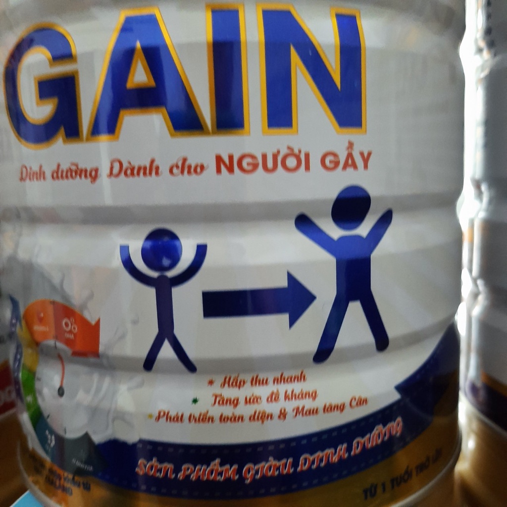 Sữa TĂNG CÂN dành cho người gầy 900gr - Sữa tăng cân milkmilkgold gain 900g