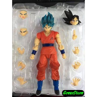 ( HÀNG CÓ SẴN ) MÔ HÌNH NHÂN VẬT SÔN GÔ KU SONGOKU XANH BẢY VIÊN NGỌC RỒNG DRAGONBALL SHF CỬ ĐỘNG ĐƯỢC