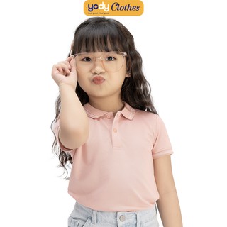 Áo thun polo kid YODY chất liệu thoáng mát thân thiện KID3096