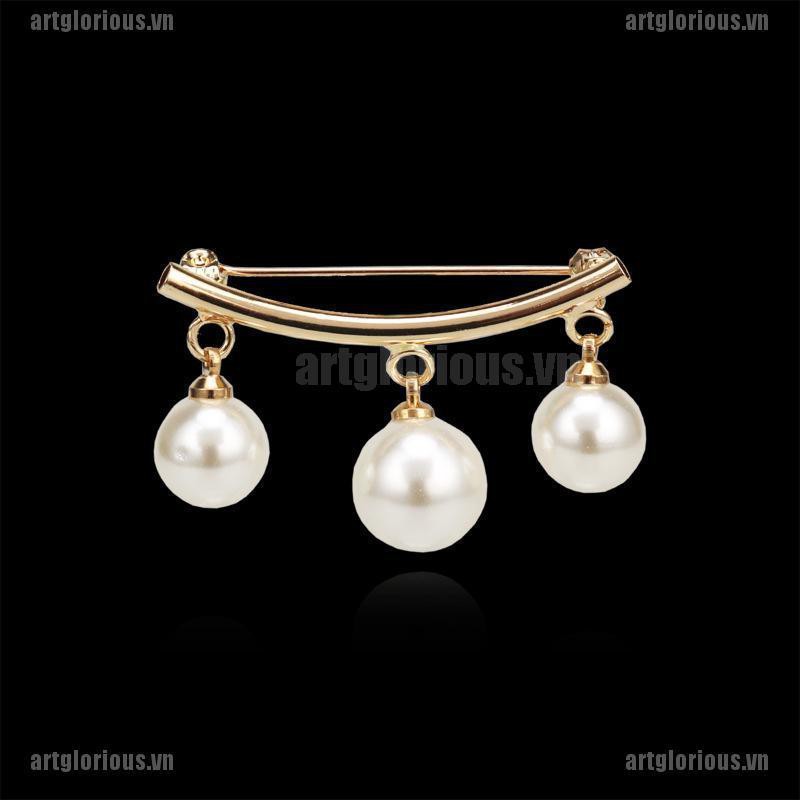 Ghim Cài Áo Đính Ngọc Trai Thời Trang