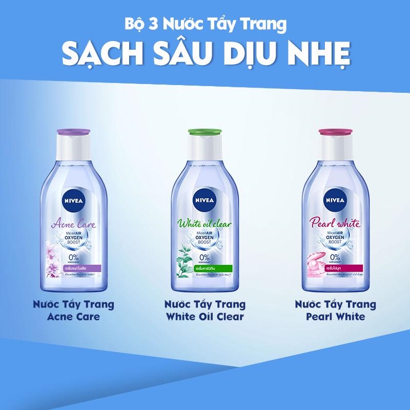 Bộ đôi Nước Tẩy Trang NIVEA Kiểm soát nhờn - 400ml/chai - 84212